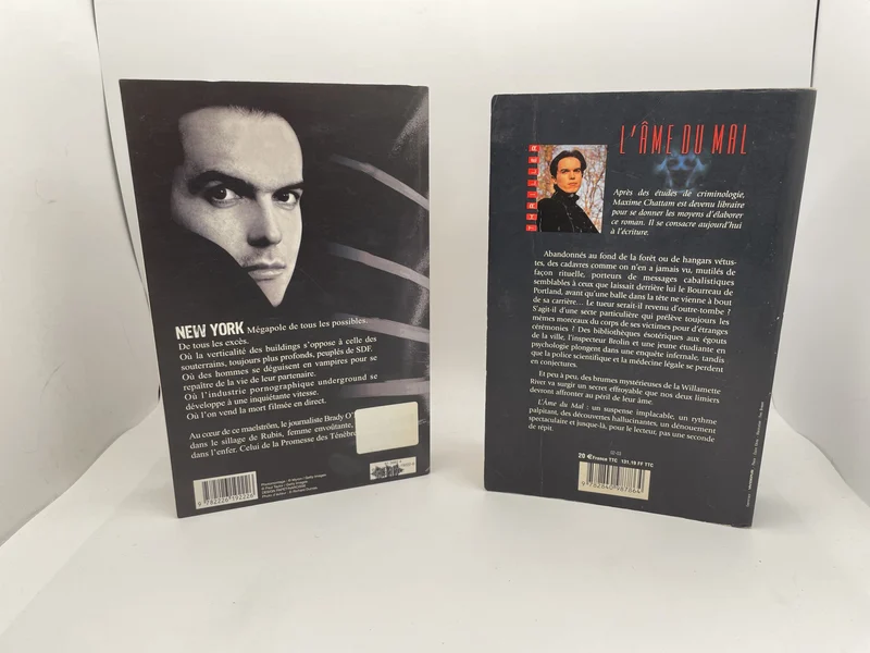 La Trilogie du mal - Tomes 1 et 4 (L'Âme du mal, La Promesse des ténèbres) - Maxime Chattam - Michel Lafon / Albin Michel - Livres - Bon état