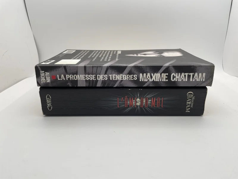 La Trilogie du mal - Tomes 1 et 4 (L'Âme du mal, La Promesse des ténèbres) - Maxime Chattam - Michel Lafon / Albin Michel - Livres - Bon état