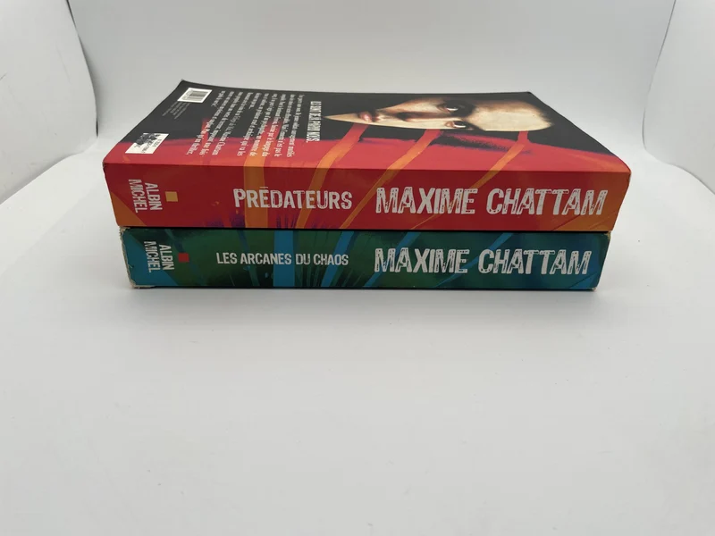 Le Cycle de l'homme et de la vérité - Tomes 1 et 2 (Les Arcanes du chaos, Prédateurs) - Maxime Chattam - Albin Michel - Livres - Bon état