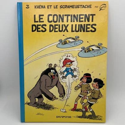 Le Scrameustache - EO - T 3 - Le Continent des Deux Lunes - Gos - Dupuis - BD franco-belge - Bon état