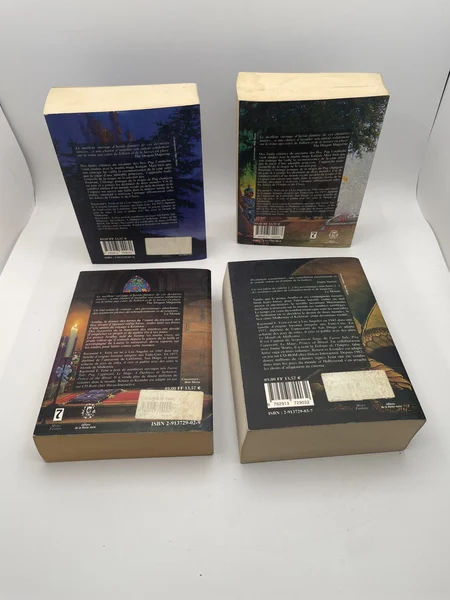 Les Chroniques de Krondor - Tomes 1 à 4 (Pug, l'apprenti / Le Mage / Silverthorn / Ténèbres sur Sethanon) - Raymond E. Feist - Éditions de la Reine Noire - Livres - Très bon état