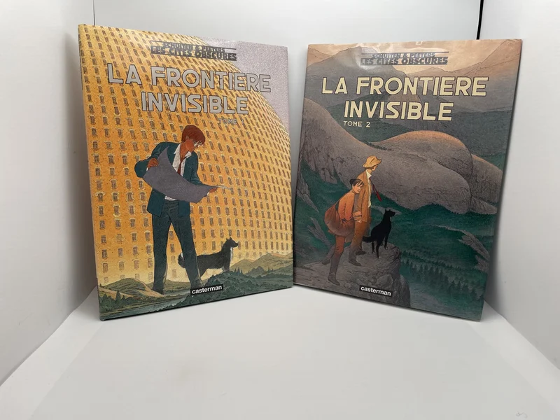 Les Cités obscures - Tomes 8 et 9 (La Frontière invisible 1 et 2) - Benoît Peeters / François Schuiten - Casterman - BD franco-belge - Très bon état