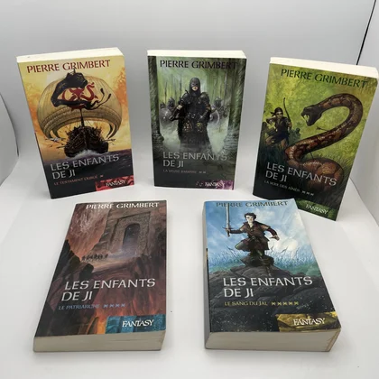 Les Enfants de Ji - Tomes 1 à 5 - Pierre Grimbert - France Loisirs - Livres - Bon état