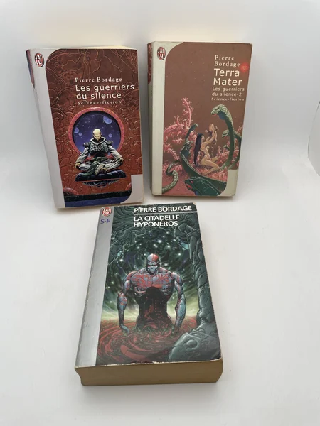 Les Guerriers du silence - Tomes 1 à 3 (Les Guerriers du silence, Terra Mater, La Citadelle Hyponéros) - Pierre Bordage - J'ai lu - Livres - État correct