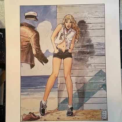 Manara - Calli - Offset - Démons et Merveilles - Affiches / posters - Très bon état