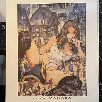 Manara - Gulliveriana - Offset - Démons et Merveilles - Affiches / posters - Très bon état
