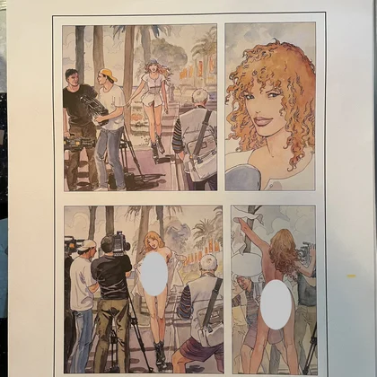 Manara - Séance photo érotique - Offset - Démons et Merveilles - Affiches / posters - Très bon état