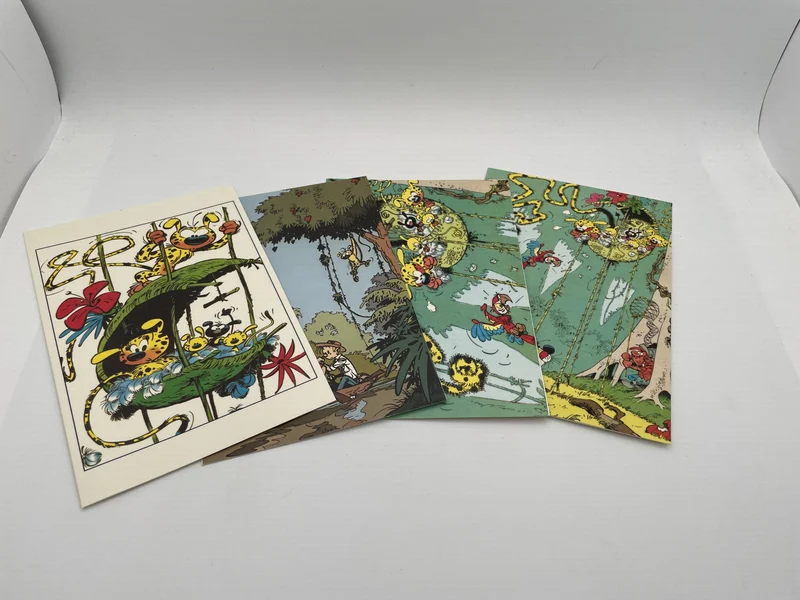 Marsupilami – 8 cartes postales Franquin, Taschen 1987 - Cartes postales - Très bon état