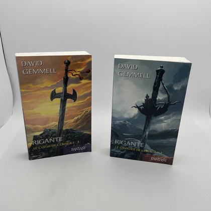 Rigante - Tomes 3 et 4 (Le Cœur de Corbeau / Le Cavalier de l'Orage) - David Gemmell / Alain Névant - France Loisirs - Livres - Très bon état