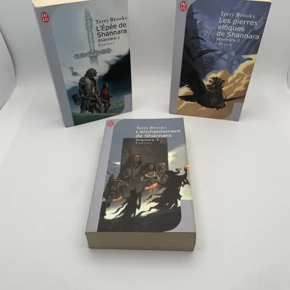 Shannara - Tomes 1 à 3 (L'Épée de Shannara, Les Pierres elfiques, L'Enchantement de Shannara) - Terry Brooks - J'ai lu - Livres - Très bon état
