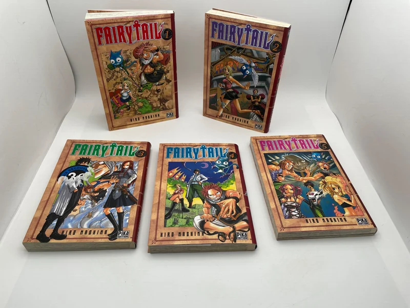 Fairy Tail - T 1 à T 5 - Hiro Mashima - Pika Édition - Mangas - Très bon état