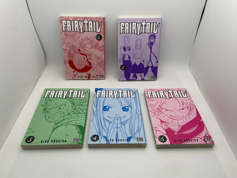 Fairy Tail - T 1 à T 5 - Hiro Mashima - Pika Édition - Mangas - Très bon état