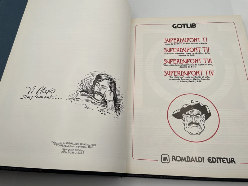 Gotlib Rombaldi - T 5 - Superdupont I, II, III, IV - Gotlib / Jacques Lob / Alexis / Jean Solé - Rombaldi - BD franco-belge - Très bon état