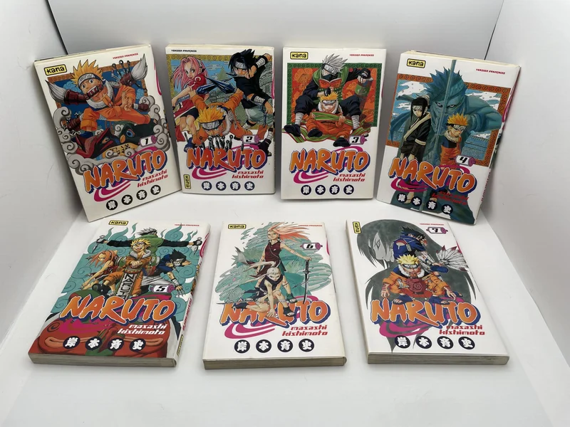 Naruto - T 1 à T 7 - Masashi Kishimoto - Kana - Mangas - Très bon état