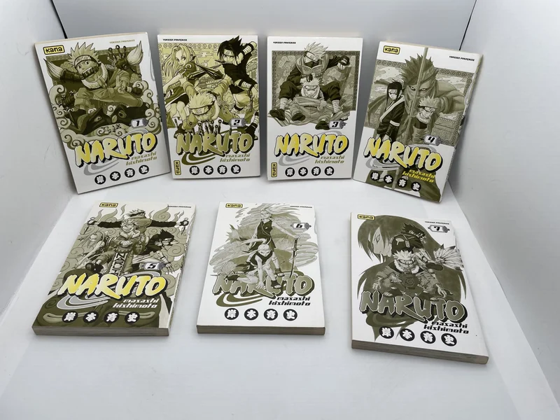 Naruto - T 1 à T 7 - Masashi Kishimoto - Kana - Mangas - Très bon état