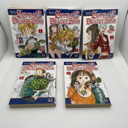 Seven Deadly Sins - T 1 à T 5 - Nakaba Suzuki - Pika - Mangas - Bon état