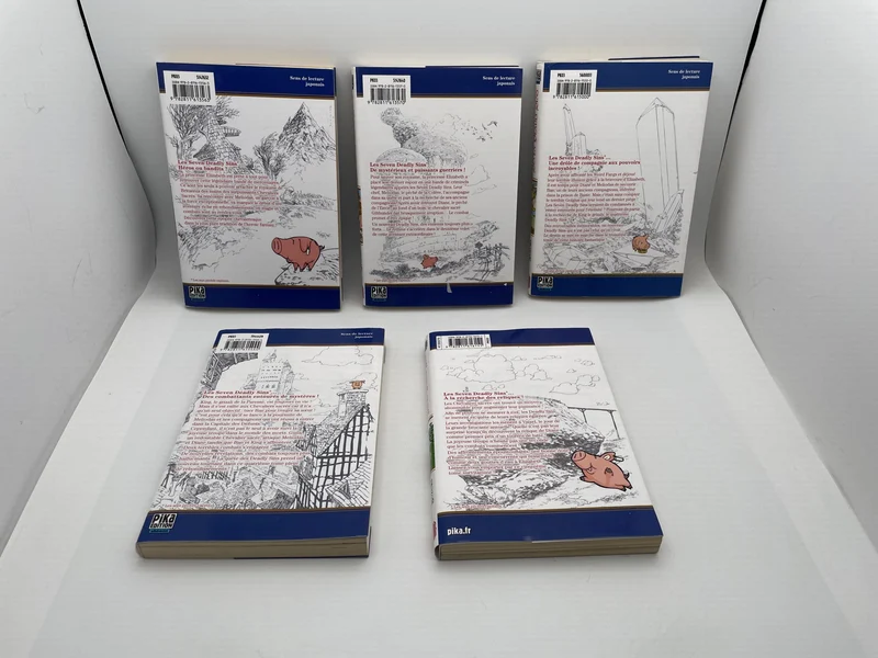 Seven Deadly Sins - T 1 à T 5 - Nakaba Suzuki - Pika - Mangas - Bon état