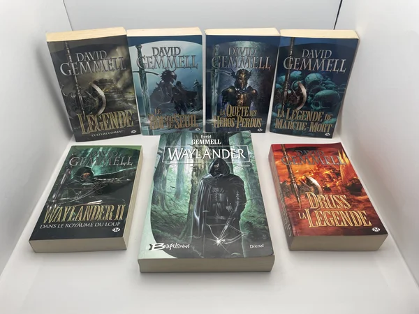 Le Cycle Drenaï est la grande saga de fantasy héroïque de David Gemmell, déployée sur onze romans dans un monde médiéval imaginaire peuplé de guerriers, d'assassins et de soldats acculés à l'impossible. Chaque livre du cycle peut se lire séparément — à