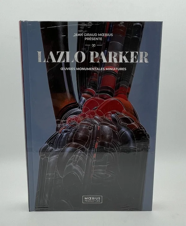 Sous couvert d'un catalogue d'exposition, Jean Giraud invente Lazlo Parker, sculpteur imaginaire dont les « œuvres monumentales miniatures » servent de prétexte à un déploiement graphique. Le procédé permet à Moebius de mettre en scène ses machines