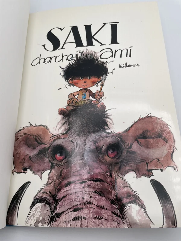 Saki et Zunie a vu le jour dans le journal de Spirou, où la série a paru de 1958 à 1998. On y retrouve Saki, petit garçon de la préhistoire, et Zunie, le jeune mammouth qui partage ses journées. Leurs aventures, faites de gags courts, se déroulent au fil